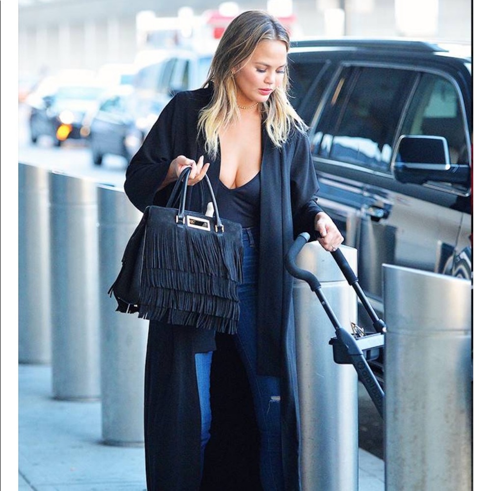 YSL BLACK FRINGE